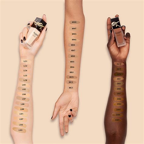 ysl all hours foundation italia|ysl foundation color chart.